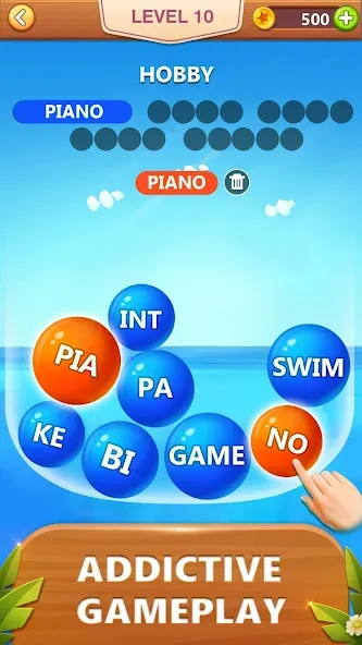 Word Bubble Puzzle - Word Game [MOD: без рекламы и подсказки] Screenshot 2