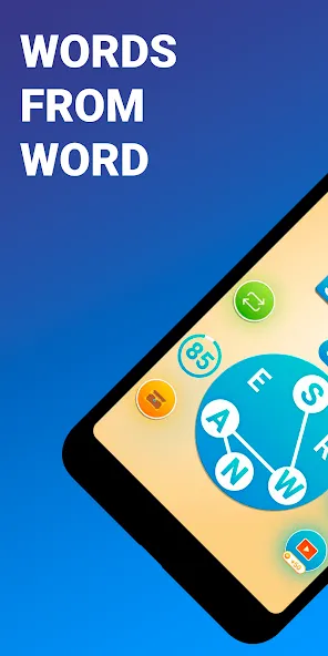 Words from word: Crosswords [MOD: безлимитные подсказки и монеты] Screenshot 1