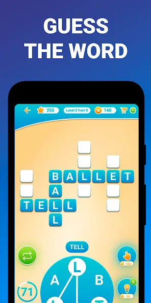 Words from word: Crosswords [MOD: безлимитные подсказки и монеты] Screenshot 3