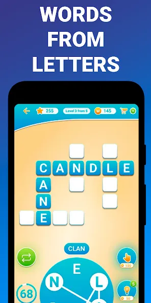 Words from word: Crosswords [MOD: безлимитные подсказки и монеты] Screenshot 4