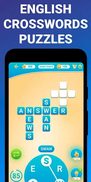Words from word: Crosswords [MOD: безлимитные подсказки и монеты] Screenshot 5