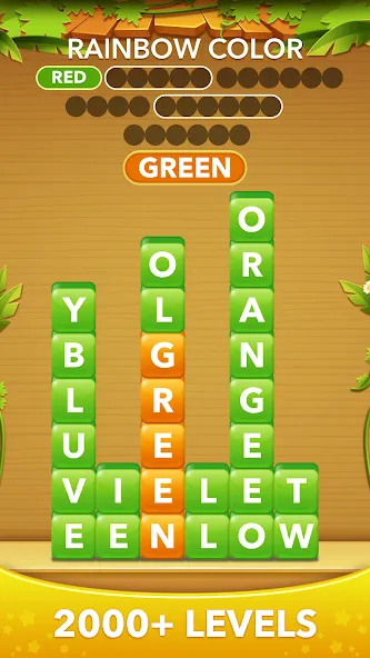 Word Heaps -Connect Stack Word [MOD: безлимитные подсказки и открыты все уровни] Screenshot 2
