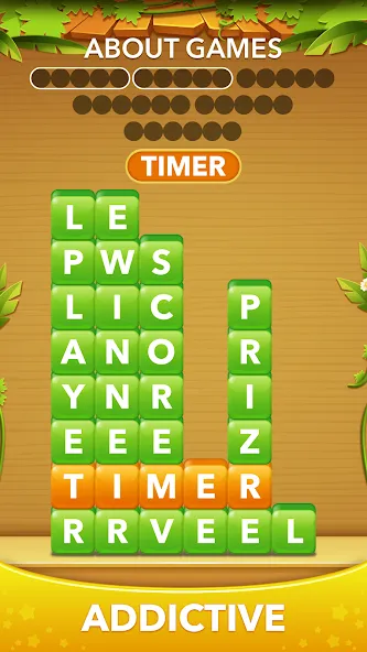 Word Heaps -Connect Stack Word [MOD: безлимитные подсказки и открыты все уровни] Screenshot 4