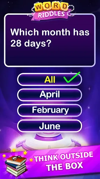 Word Riddles - Offline Word Ga [MOD: открыты все уровни без рекламы] Screenshot 1