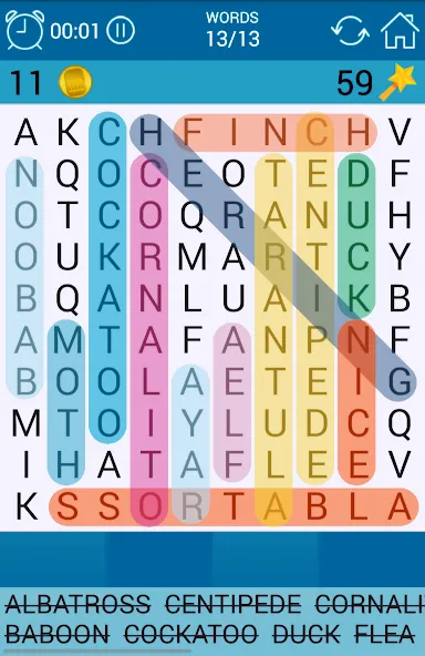 Word Search [MOD: безлимитные подсказки и открыты все уровни] Screenshot 2
