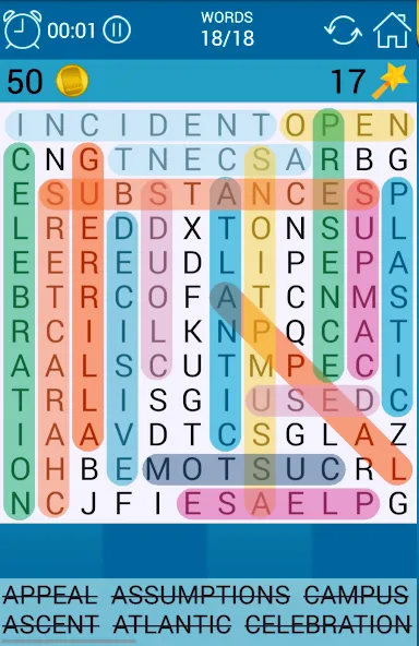 Word Search [MOD: безлимитные подсказки и открыты все уровни] Screenshot 5