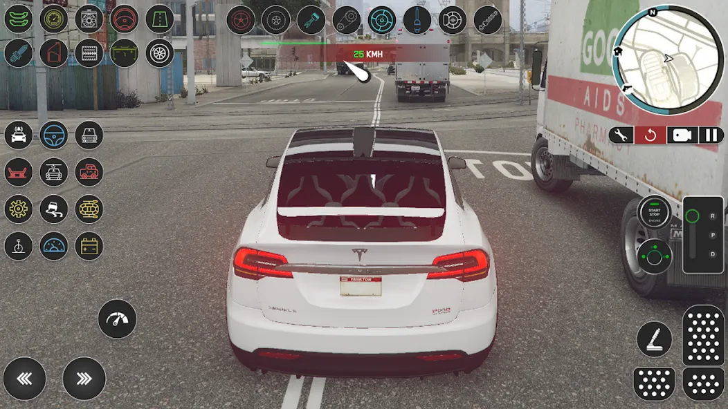 Electric Tesla Model X Driver [MOD: безлимитные деньги и все машины открыты] Screenshot 2