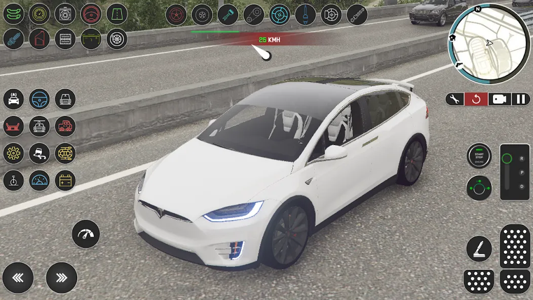 Electric Tesla Model X Driver [MOD: безлимитные деньги и все машины открыты] Screenshot 3
