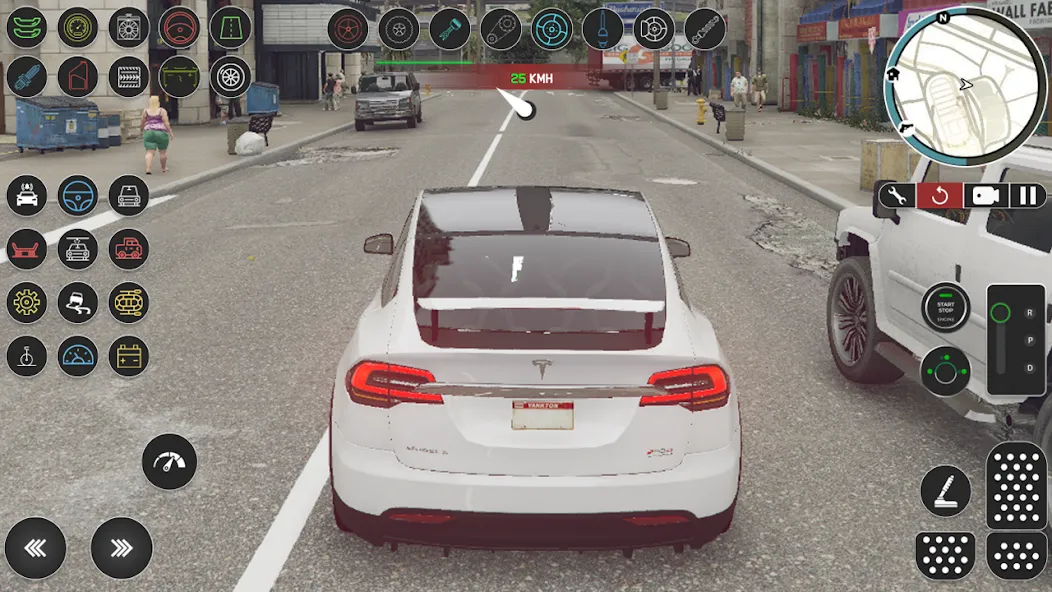 Electric Tesla Model X Driver [MOD: безлимитные деньги и все машины открыты] Screenshot 4