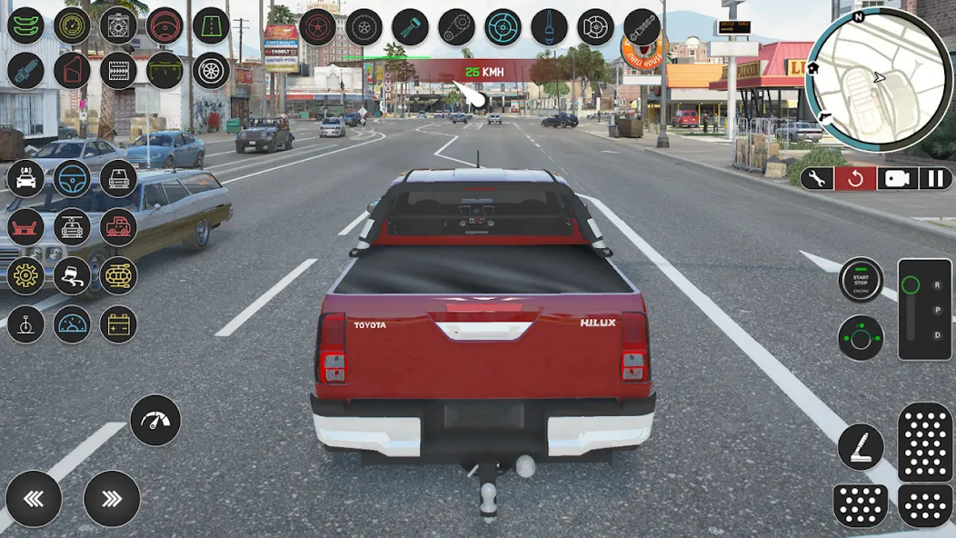 Pickup Hilux: Toyota Off Road [MOD: безлимитные деньги и топливо] Screenshot 1