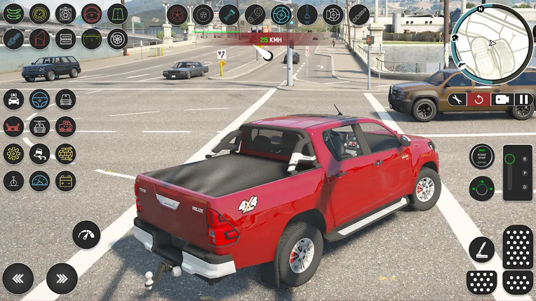 Pickup Hilux: Toyota Off Road [MOD: безлимитные деньги и топливо] Screenshot 2
