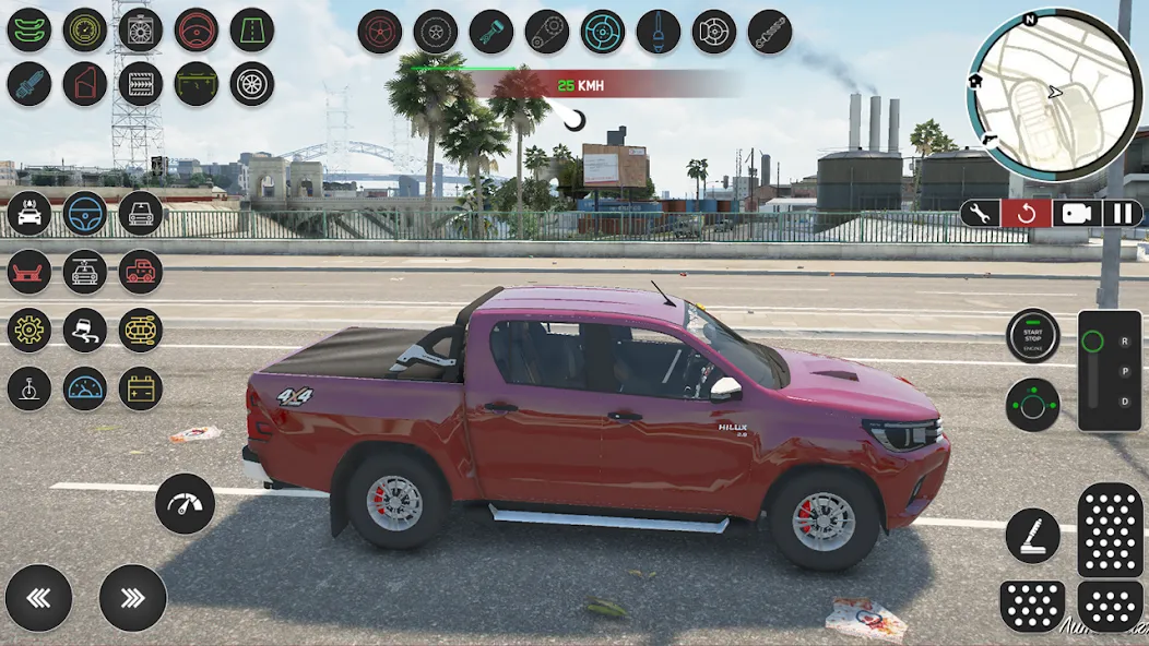 Pickup Hilux: Toyota Off Road [MOD: безлимитные деньги и топливо] Screenshot 5
