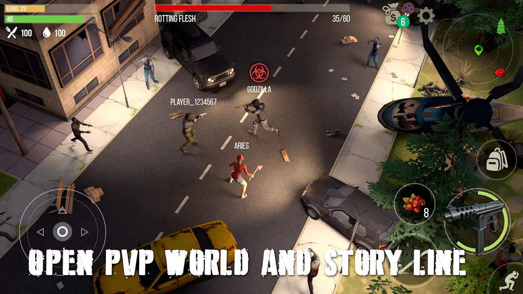 Prey Day: Zombie Survival [MOD: безлимитные ресурсы и оружие] Screenshot 5